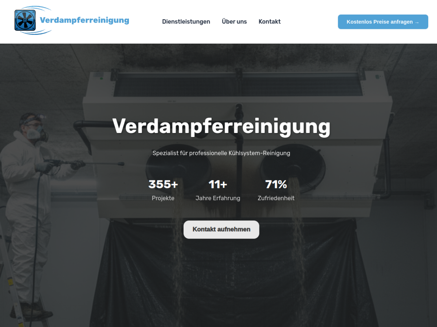 Startseite von Verdampferreinigung